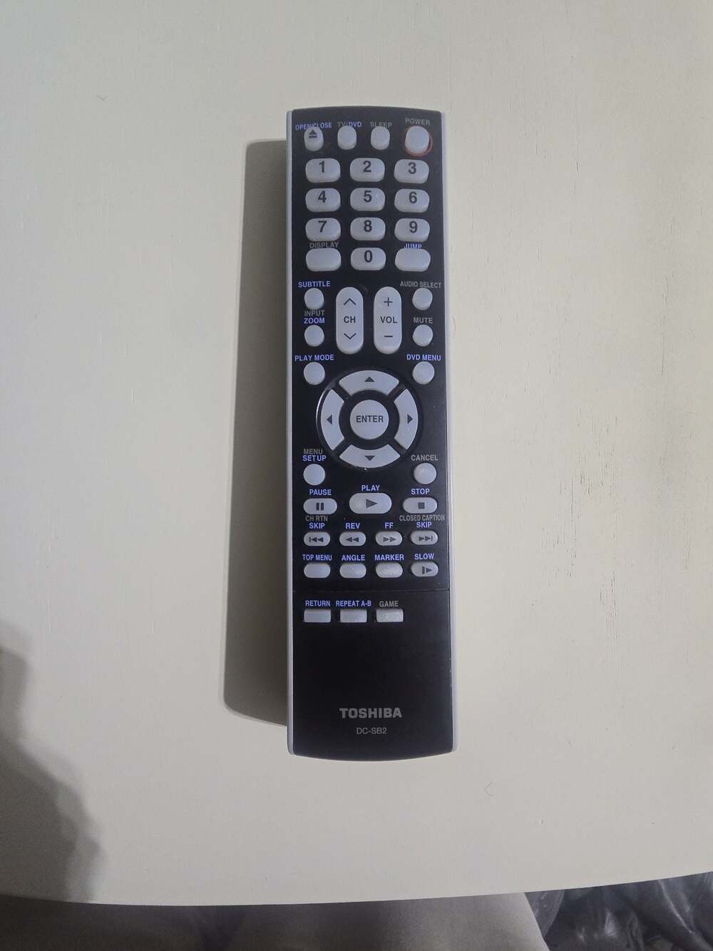 Toshiba DC-SB2 TV/DVD Combination Remote Control